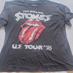 The Rolling Stones Black Cotton Tee